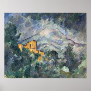 Paul Cezanne Montagne Sainte-Victoire och Bl Poster