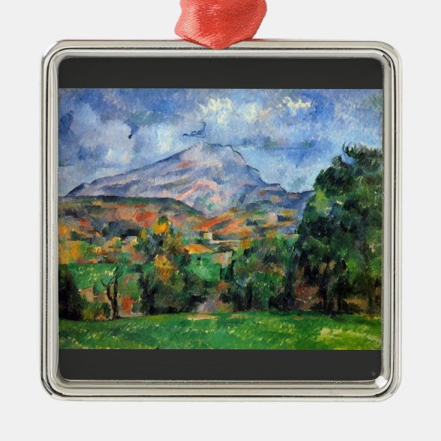 Paul Cezanne - montering St Victoire Julgransprydnad Metall (Framsidan)