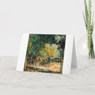 Paul Cezanne Naturmålning & Citat Kort