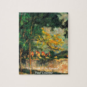 Paul Cezanne Naturmålning & Citat Pussel
