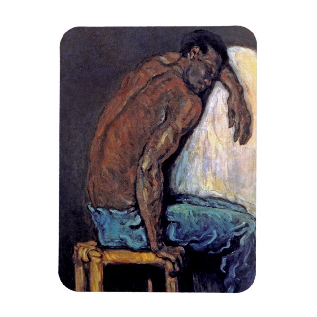 Paul Cezanne - Negern Scipio Finsk konstmålning Magnet (Vertikal)