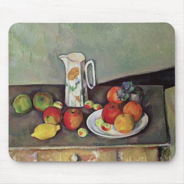 Paul Cezanne | Paul Cezanne | stilleben med mjölk Musmatta (Framsidan)