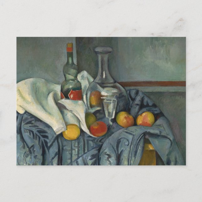 Paul Cezanne | Pepparmynt Flaska, 1893-95 (olja) Vykort (Framsida)