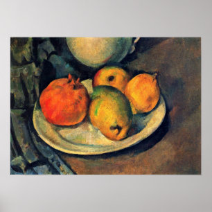 Paul Cezanne - Pomegranate and Pears still Life Poster