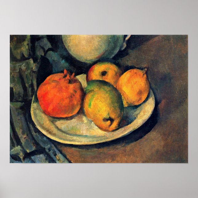 Paul Cezanne - Pomegranate and Pears still Life Poster (Framsidan)