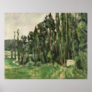 Paul Cezanne Poplars, 1879-82 Poster