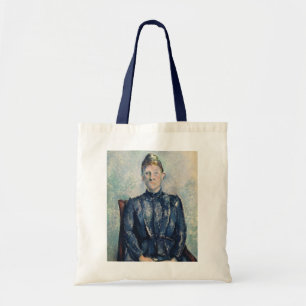 Paul Cezanne porträtt av madamen Cezanne, c.189 Tygkasse