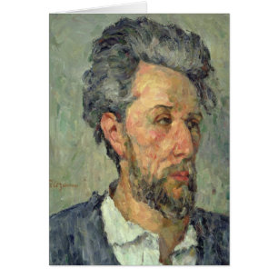 Paul Cezanne porträtt av victoren Chocquet, Hälsningskort