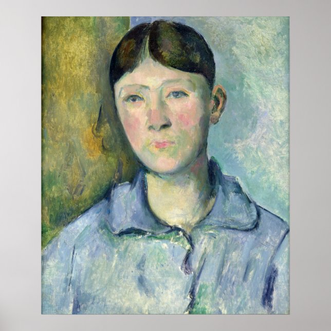 Paul Cezanne | Porträtt i Madame Cezanne, 1885-90 Poster (Framsidan)