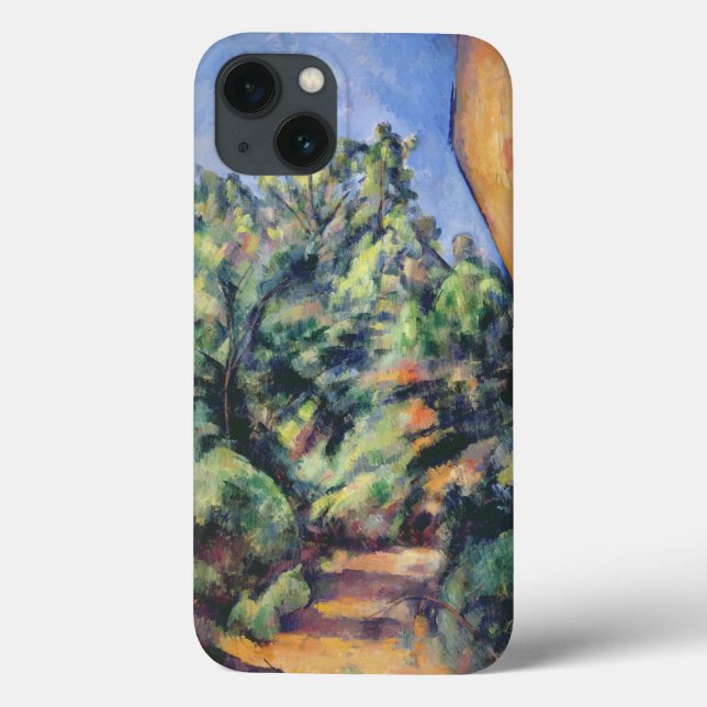 Paul Cezanne | röd sten, c.1895 (olja på kanfas) (Baksida)