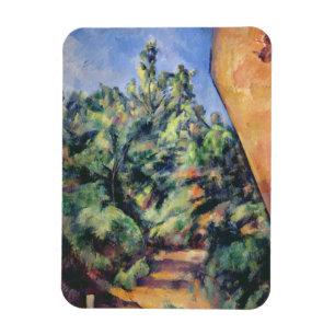 Paul Cezanne röd sten, c.1895 (olja på kanfas) Magnet