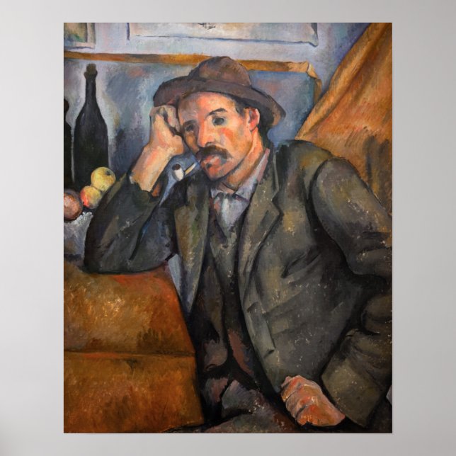 Paul Cezanne - Rökare Poster (Framsidan)