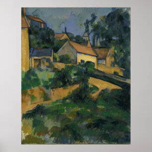 Paul Cézanne - roterande väg på Montgeroult Poster