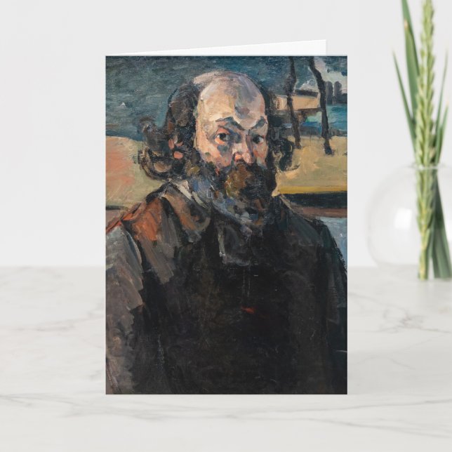Paul Cezanne - Self-porträtt Kort (Framsida)