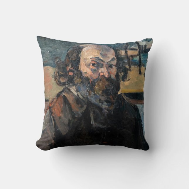 Paul Cezanne - Self-porträtt Kudde (Framsida)
