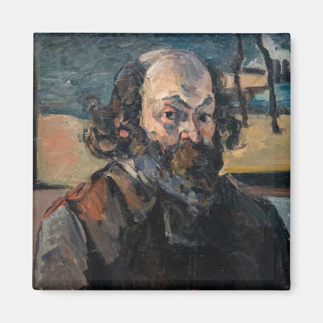 Paul Cezanne - Self-porträtt Magnet (Framsidan)