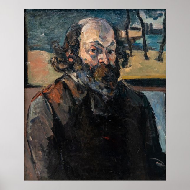 Paul Cezanne - Self-porträtt Poster (Framsidan)
