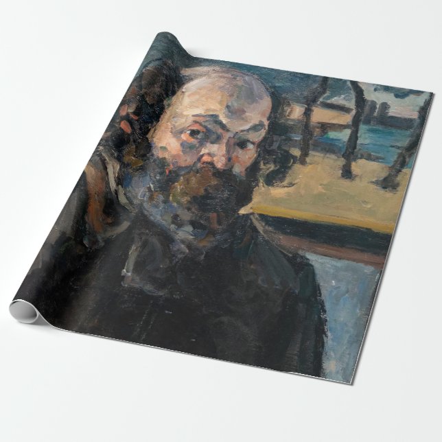 Paul Cezanne - Self-porträtt Presentpapper (Utrullad)