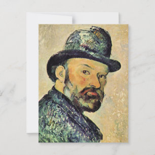 Paul Cezanne, Self-Porträtt, Vykort