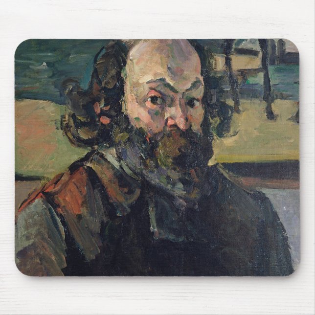 Paul Cezanne | självporträtt, c.1873-76 Musmatta (Framsidan)