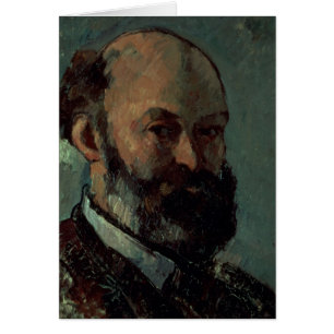 Paul Cezanne   SJÄLVPORTRÄTT Hälsningskort