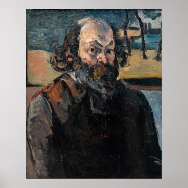 Paul Cezanne - Självporträtt Poster (Framsidan)