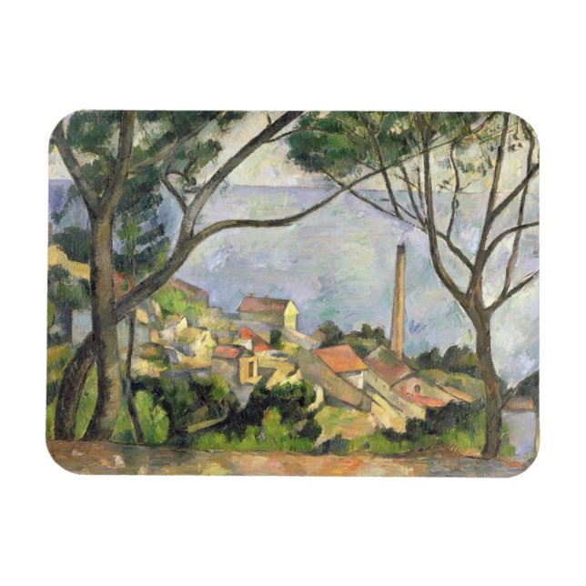 Paul Cezanne | Sjön i Estaque, 1878 Magnet (Horisontell)