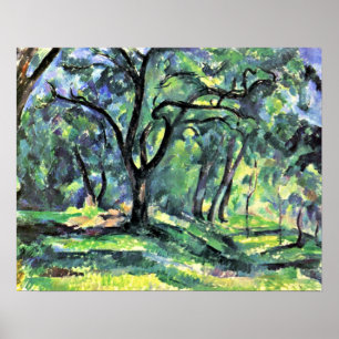 Paul Cezanne - skog Poster
