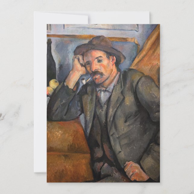 Paul Cezanne - Smoker Tack Kort (Framsida)