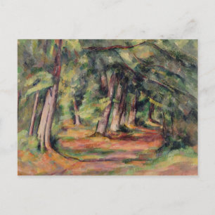 Paul Cezanne Sous-bois 1890-94 Vykort