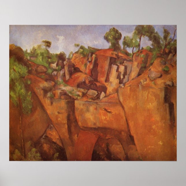 Paul Cezanne Steinbruch Bibemus Poster (Framsidan)