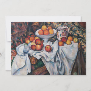 Paul Cezanne - still Life, Apples and Oranges Inbjudningar