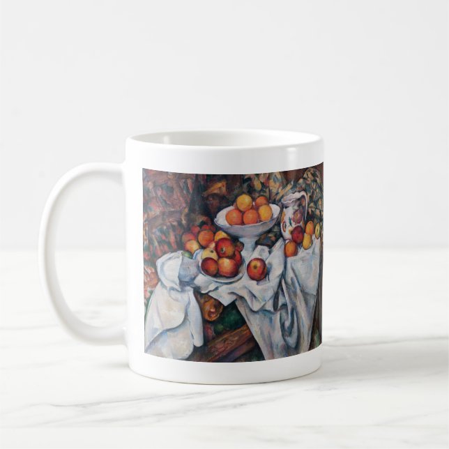 Paul Cezanne - still Life, Apples and Oranges Kaffemugg (Vänster)