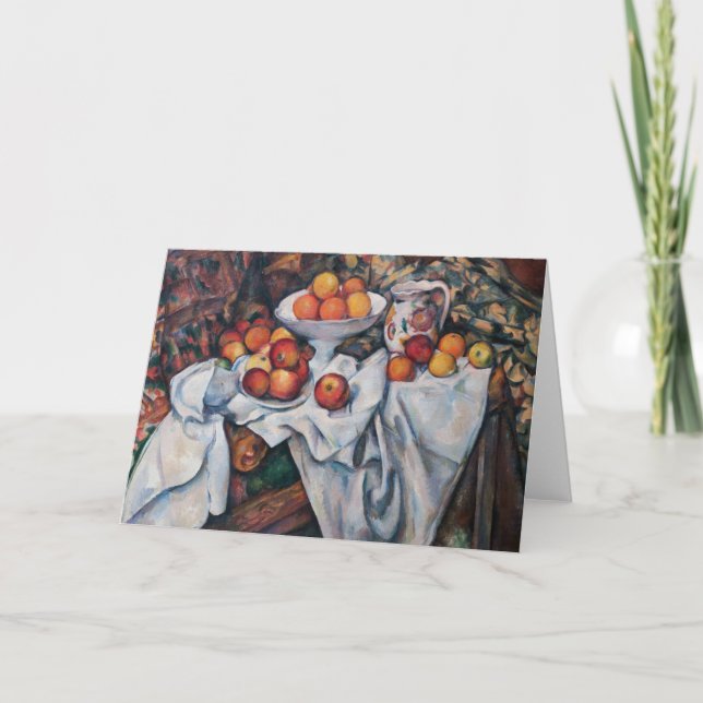 Paul Cezanne - still Life, Apples and Oranges Kort (Framsida)