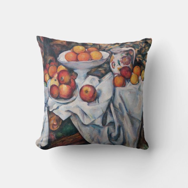 Paul Cezanne - still Life, Apples and Oranges Kudde (Framsida)
