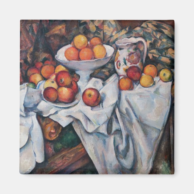 Paul Cezanne - still Life, Apples and Oranges Magnet (Framsidan)