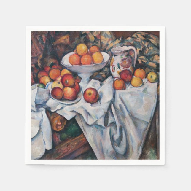Paul Cezanne - still Life, Apples and Oranges Pappersservett (Framsidan)