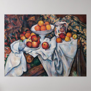 Paul Cezanne - still Life, Apples and Oranges Poster