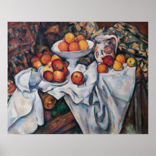 Paul Cezanne - still Life, Apples and Oranges Poster