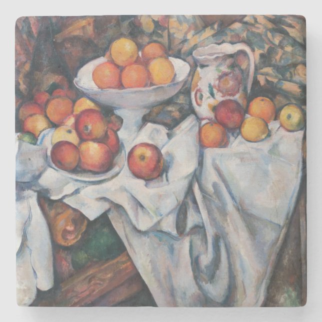 Paul Cezanne - still Life, Apples and Oranges Stenunderlägg (Framsidan)
