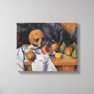 Paul Cezanne - still Life with Skull Canvastryck
