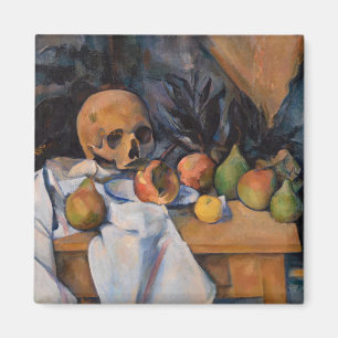 Paul Cezanne - still Life with Skull Magnet