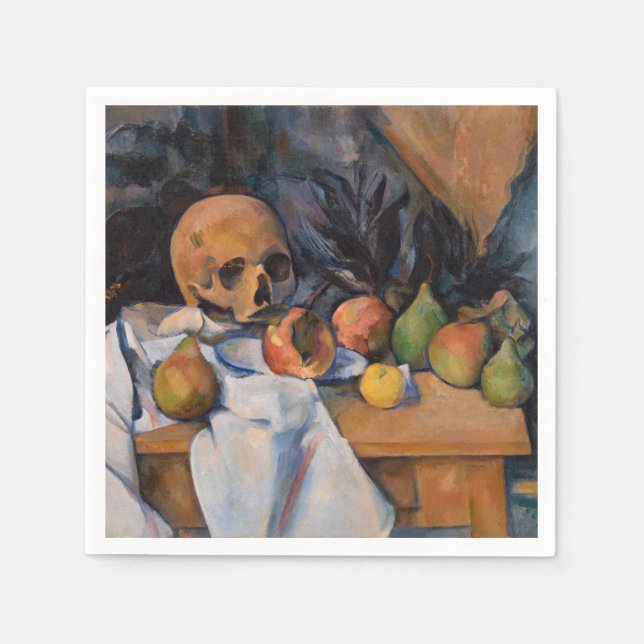 Paul Cezanne - still Life with Skull Pappersservett (Framsidan)