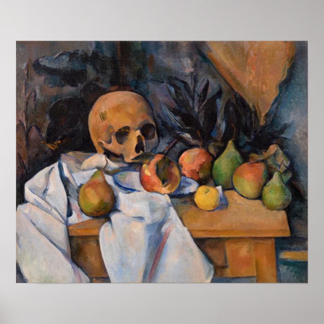 Paul Cezanne - still Life with Skull Poster (Framsidan)