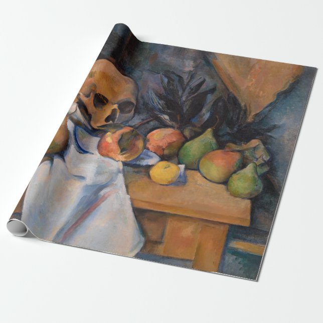 Paul Cezanne - still Life with Skull Presentpapper (Utrullad)