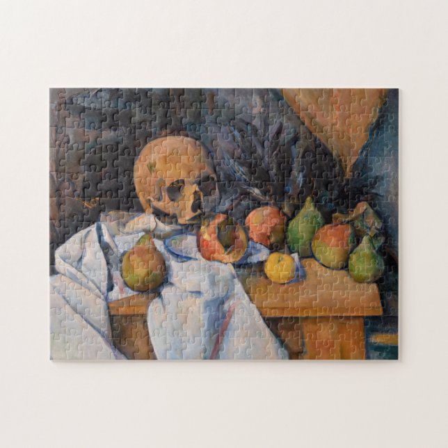 Paul Cezanne - still Life with Skull Pussel (Horisontell)