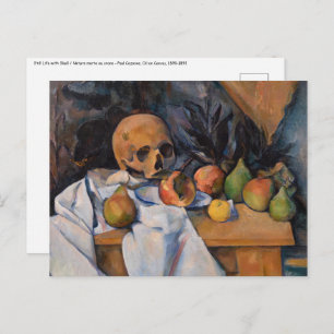 Paul Cezanne - still Life with Skull Vykort