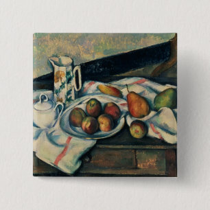Paul Cezanne stilleben av persikor och Pears, 18 Knapp