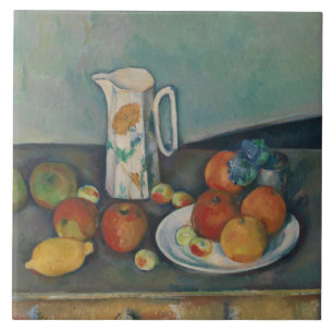 Paul Cezanne - stilleben Kakelplatta