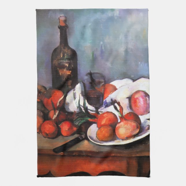 Paul Cézanne Stilleben  Kökshandduk (Vertikal)